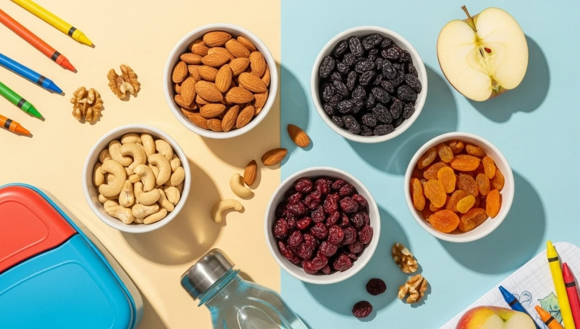 Naturalne przekąski z owoców i orzechów